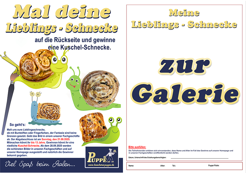 Schnecken Malwettbewerb 2025